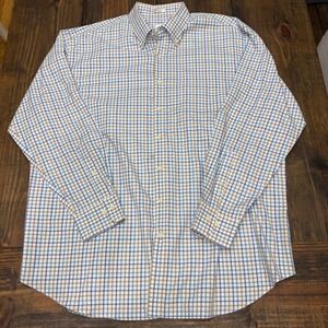 Peter Millar Nanoluxe Easycare Plaid Button Down Shirt Men's Extra Extra Large